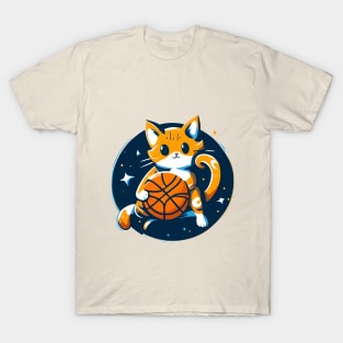 cat basketball T-Shirt